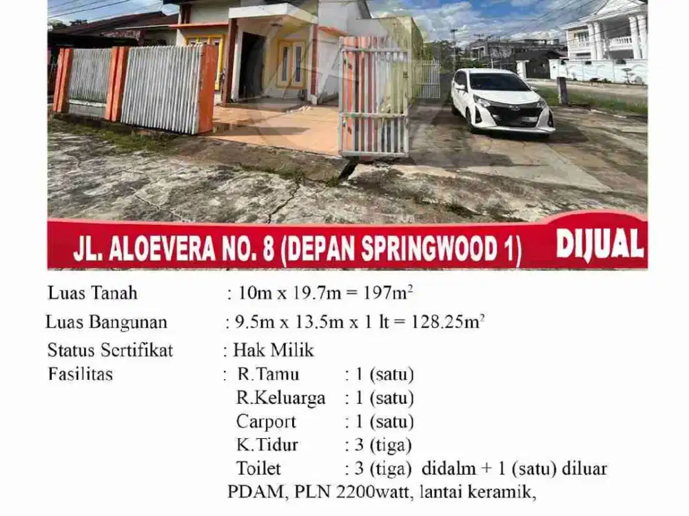 Rumah Tinggal, Strategis, tepi jalan
