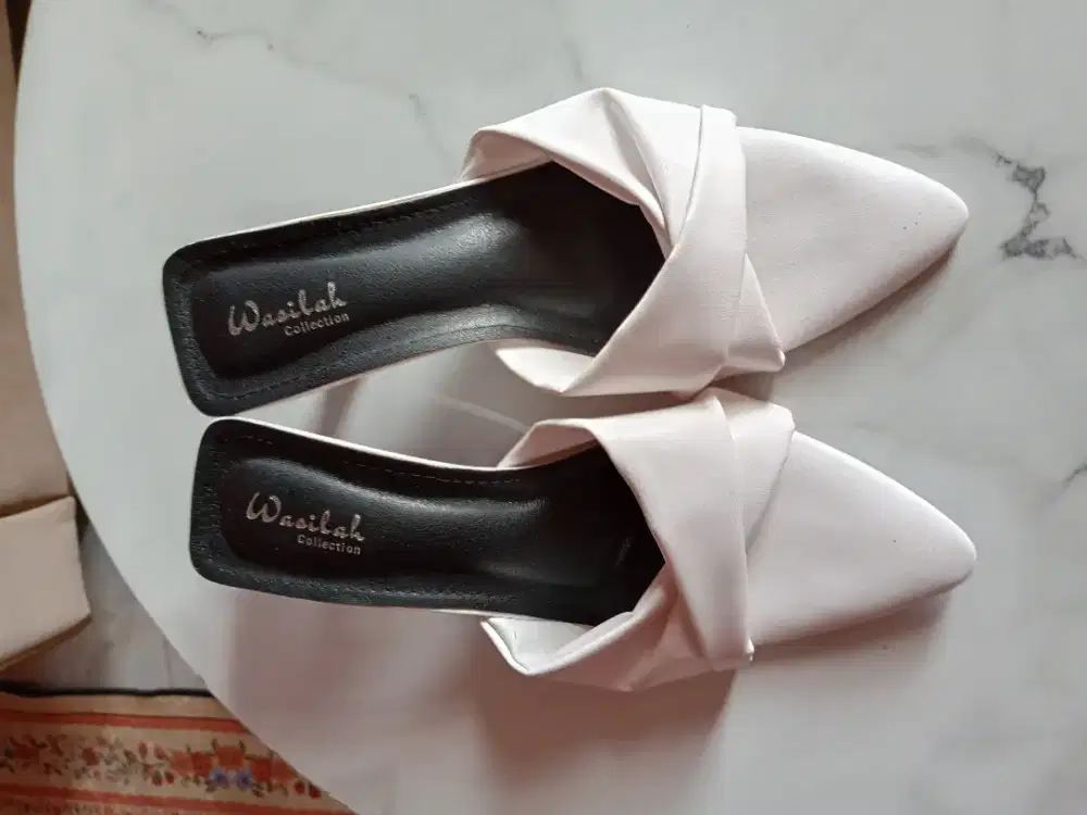 High heels putih 5cm 39 COD BARU