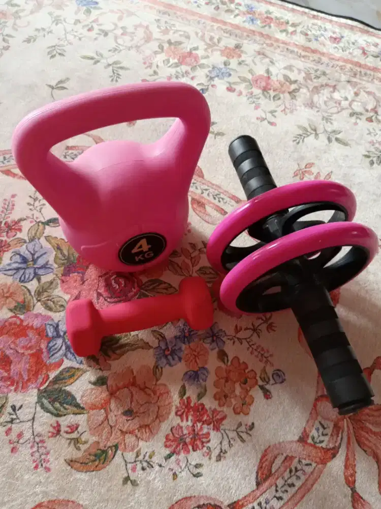 3 Alat olahraga tangan gym pink baru SPEEDS