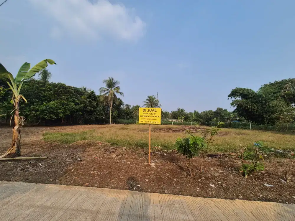 JUAL TANAH SUDAH SHM TANPA PERANTARA 1392 M2 RUMPIN BOGOR