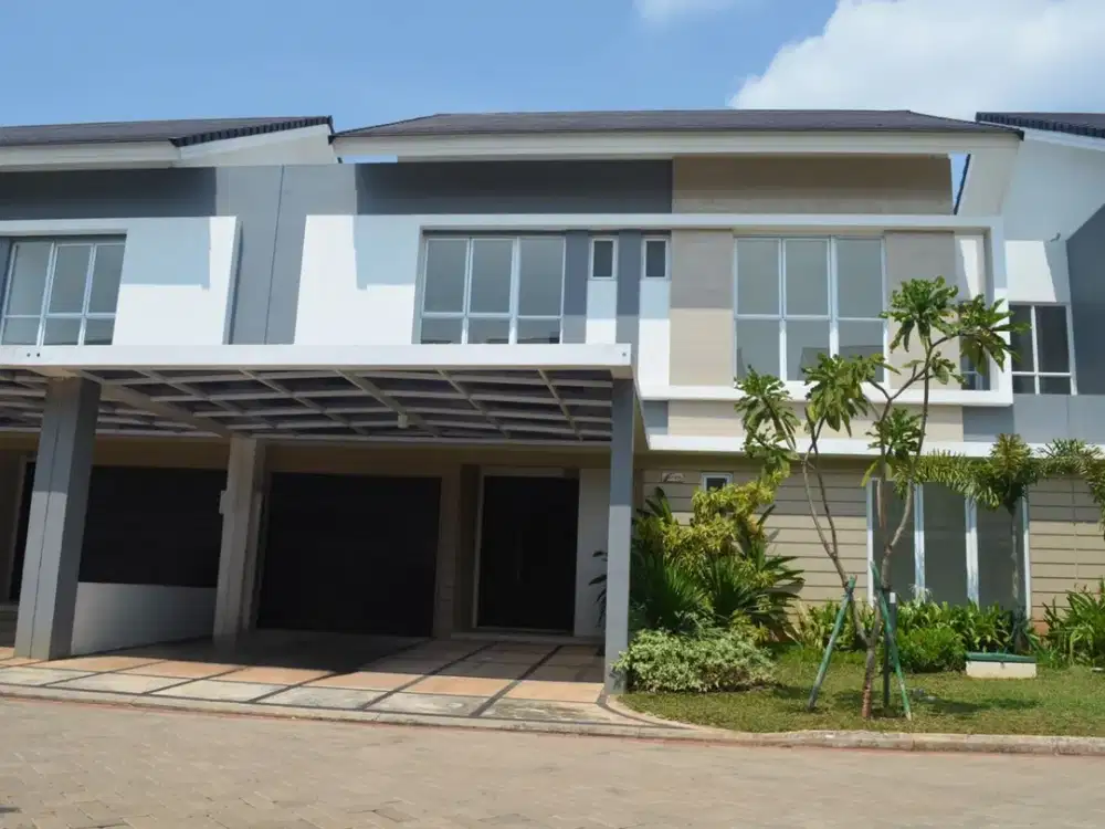 Rumah 2lt luas 12x20 240meter 4KT Cluster Palm Spring JGC Jakarta Garden City