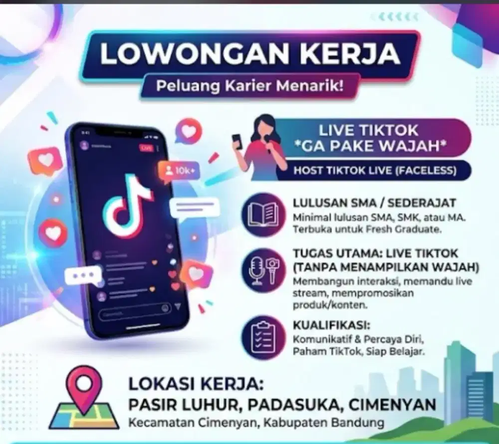 Lowongan buat Lulusan SMA sederajat