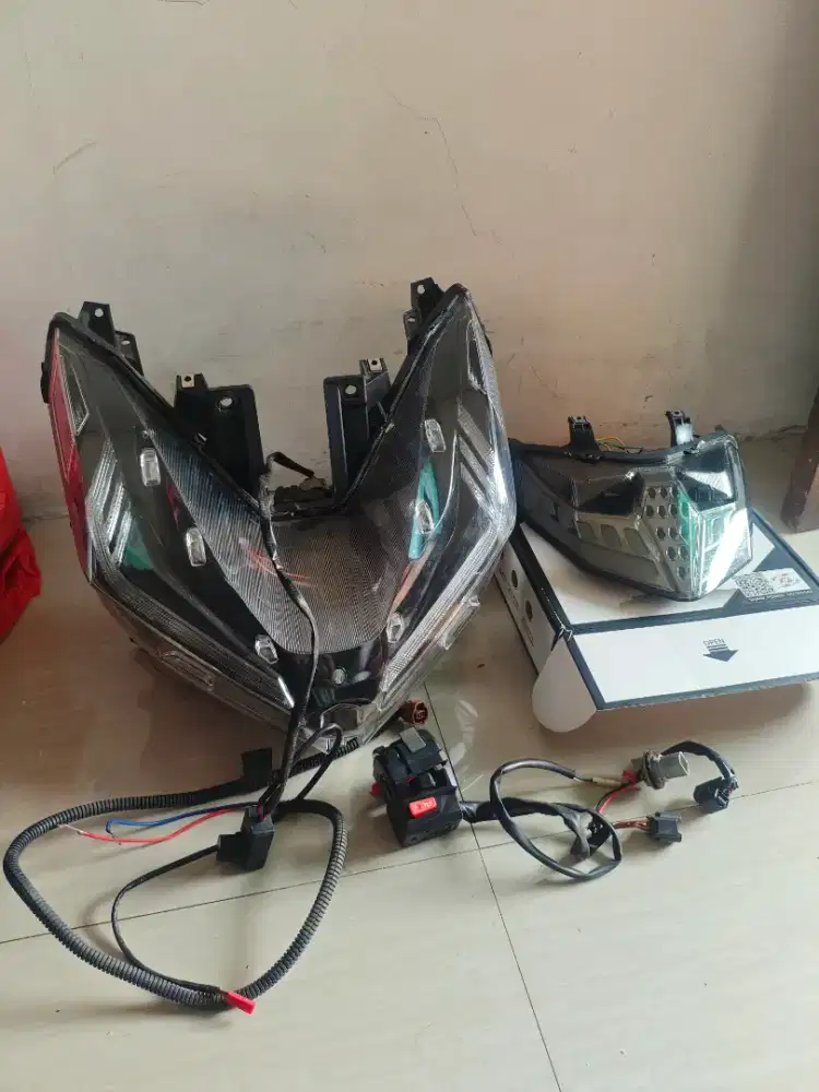 Jual Headlamp biled matrix ayoto RGB dan Stoplamp Sharkpro RGB