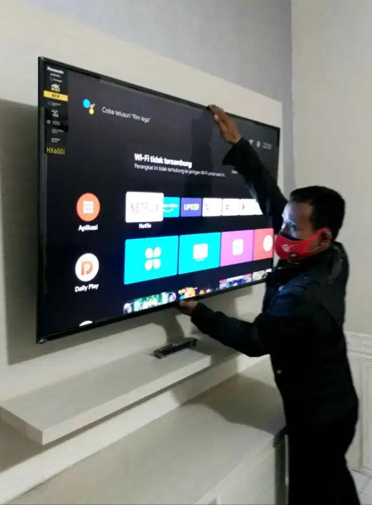 pasang & jual bracket utk gantungan tv led lcd di dinding kuat nyaman
