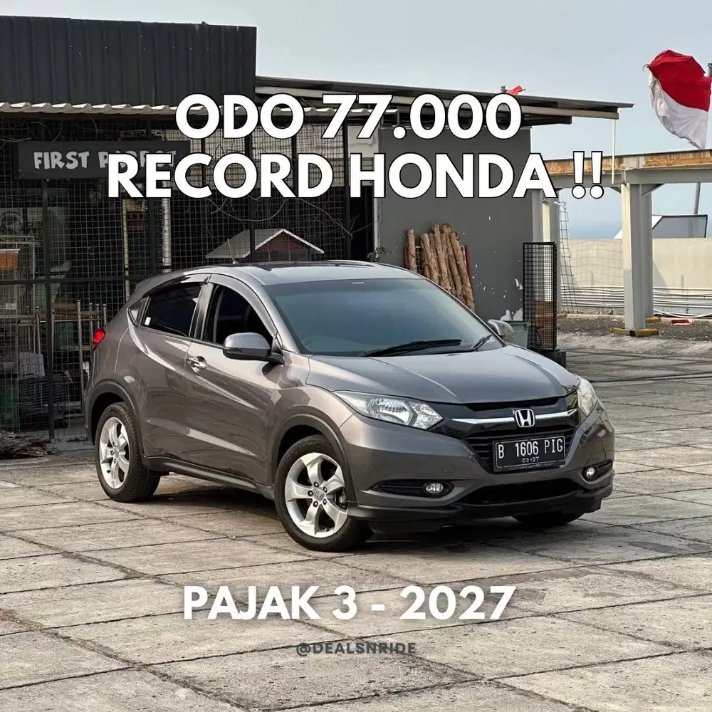 ODO 77.000 ANTIKK !! PAJAK 3/2027 HONDA HRV E CVT 2017 RECORD HONDA