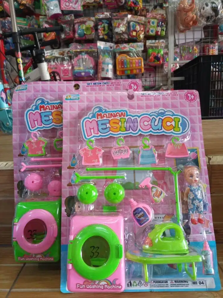 mainan anak mesin cuci set
