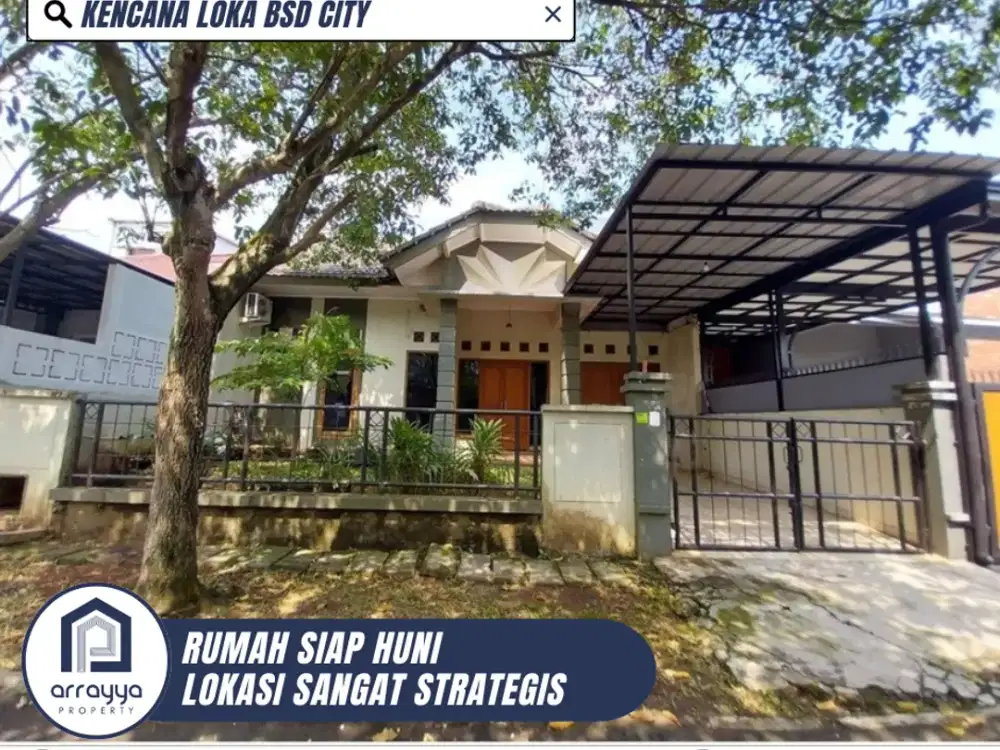 DIJUAL RUMAH CANTIK SIAP HUNI KONDISI TERAWAT DI KENCANA LOKA BSD (LSB46)