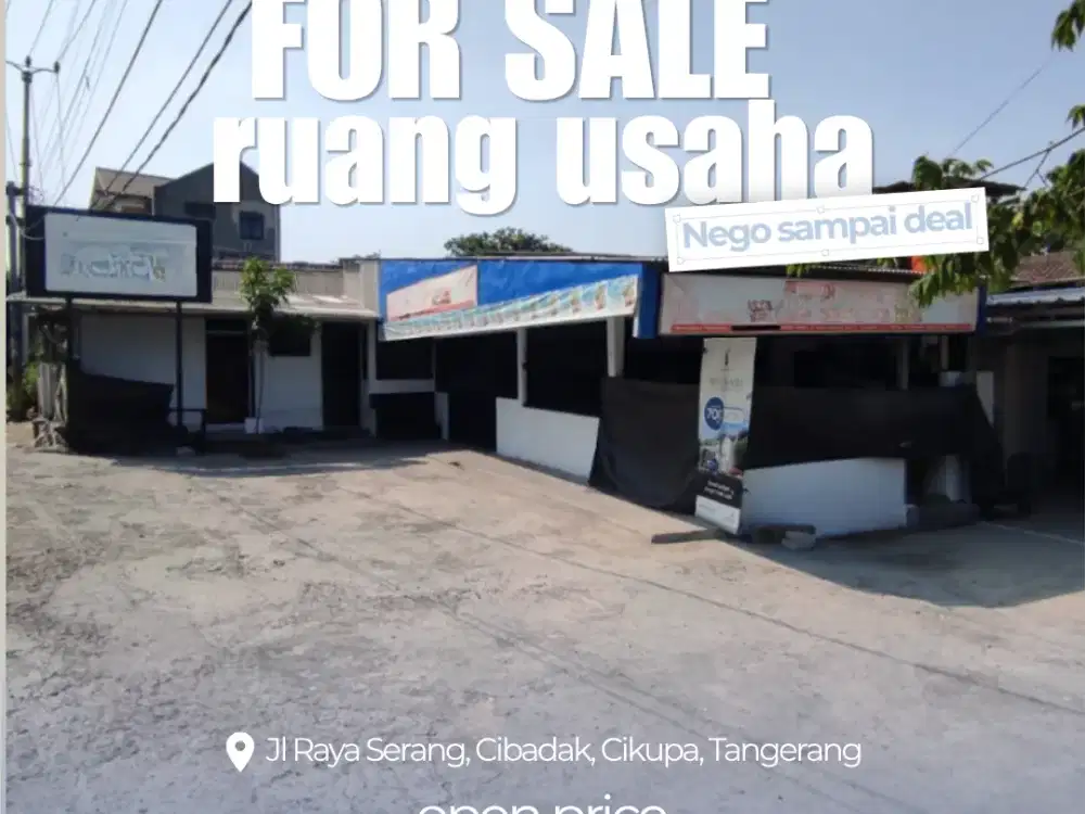 Dijual ruang usaha di Cikupa Cibadak Tangerang