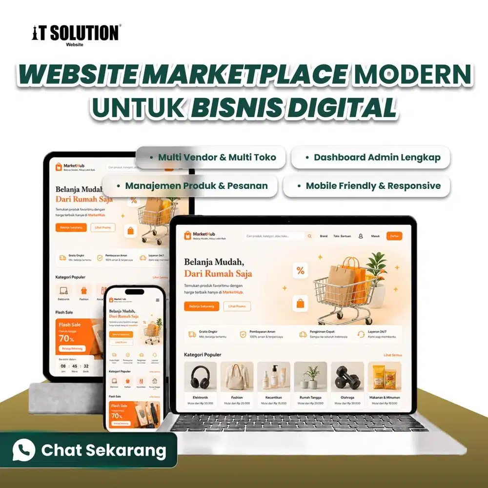 Pembuatan Website Marketplace Konek Payment Gateway Profesional