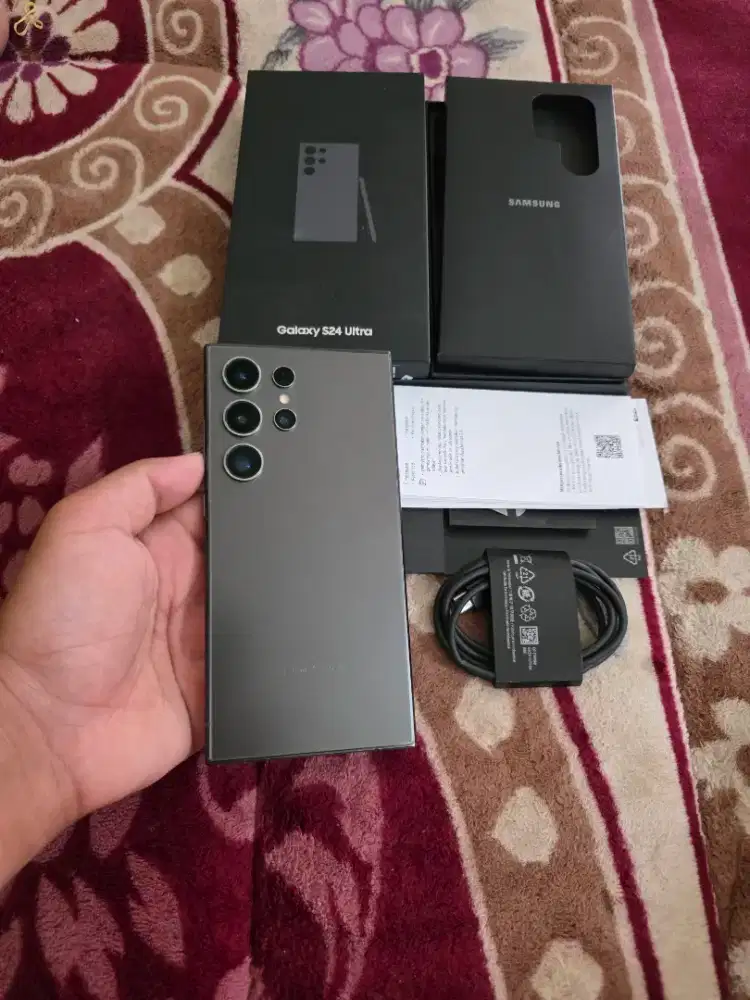 Samsung S24 ultra ram 12/512gb mulus like new,fulset original,istimawa
