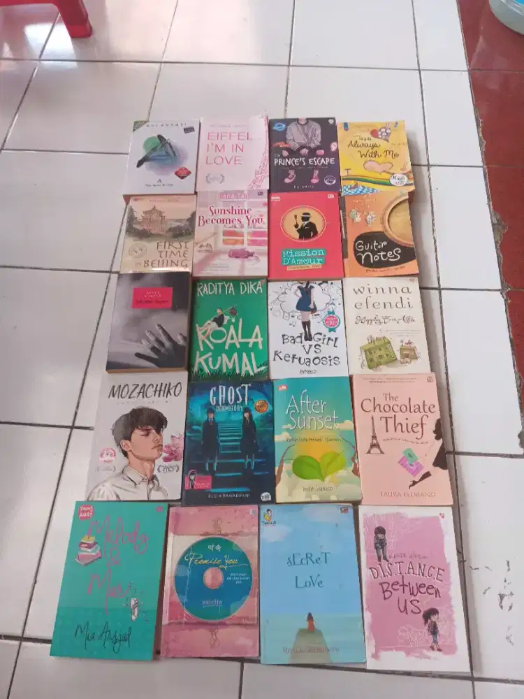 Buku Novel Campur Harga Borongan 20pc