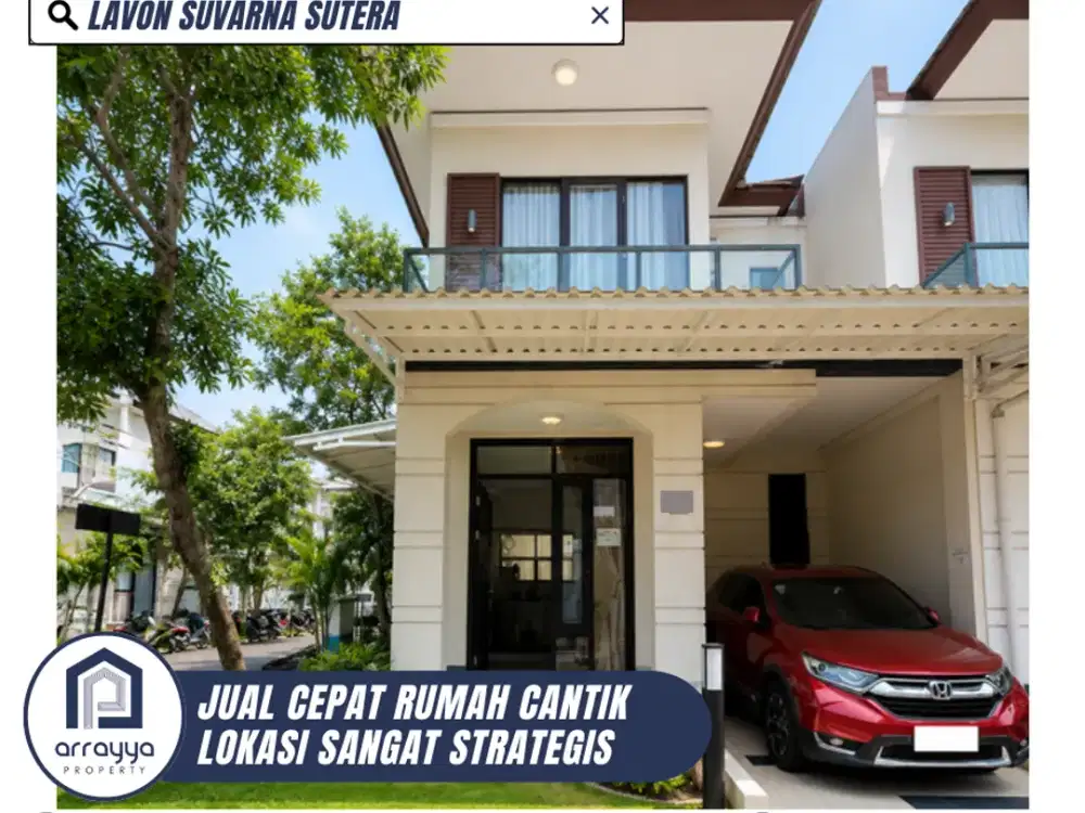 DIJUAL RUMAH CANTIK SIAP HUNI FUL FURNISH DI LAVON SURVANA SUTERA (EN704)