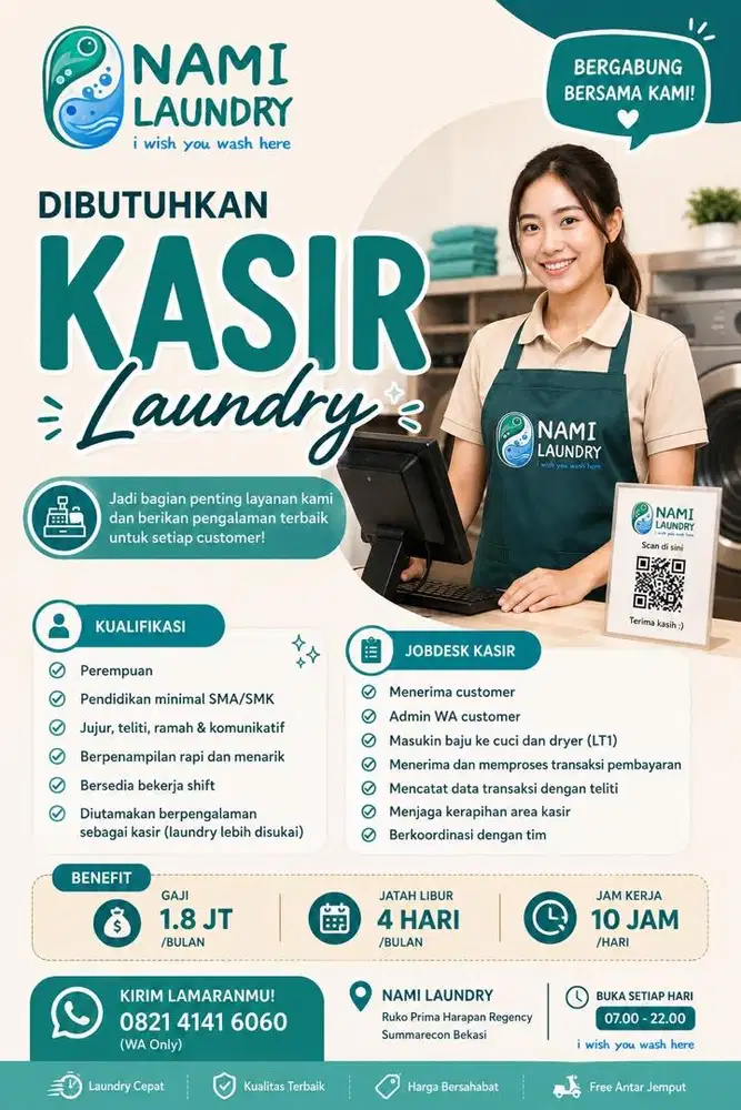 Loker Kasir Laundry
