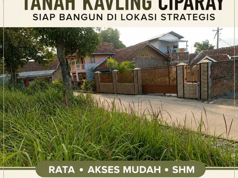 Tanah Kavling Ciparay Rata, Bersih & Siap Bangun