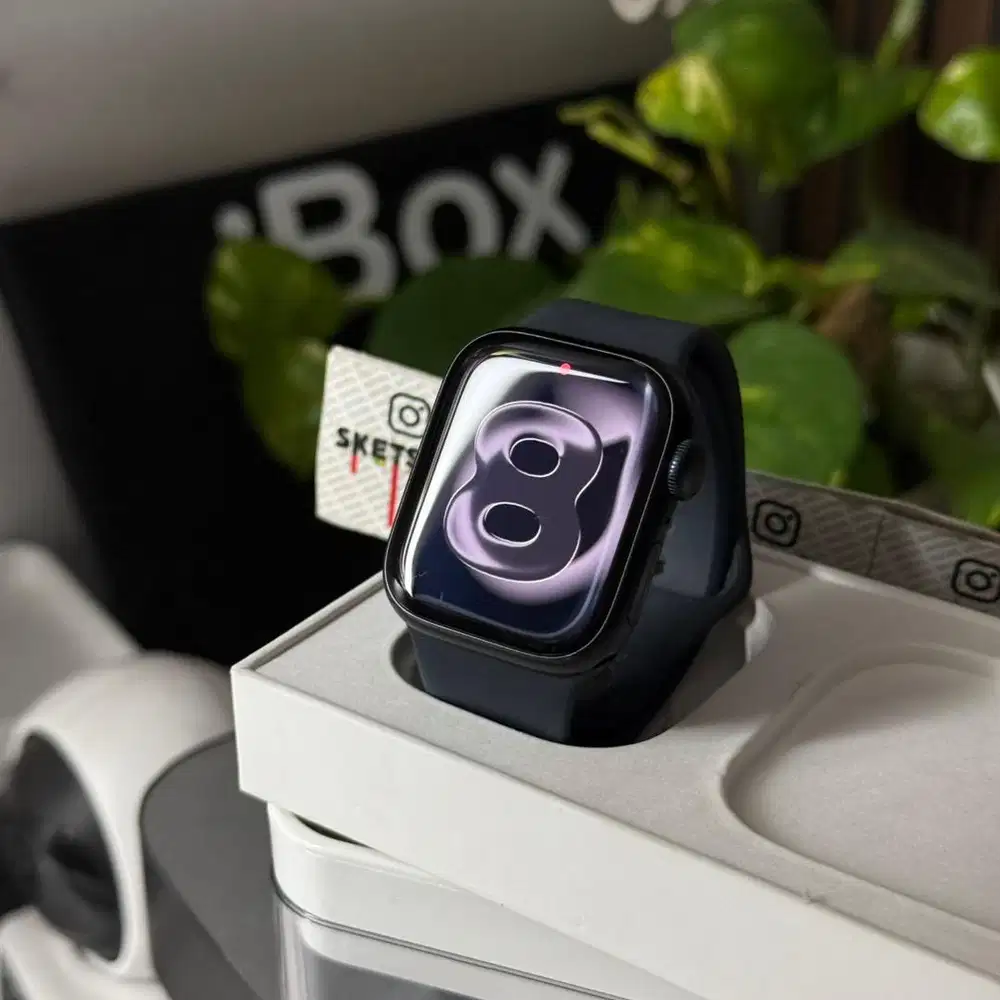 Apple Watch Series 8 41mm iBox Black iwatch Battery Health 100%