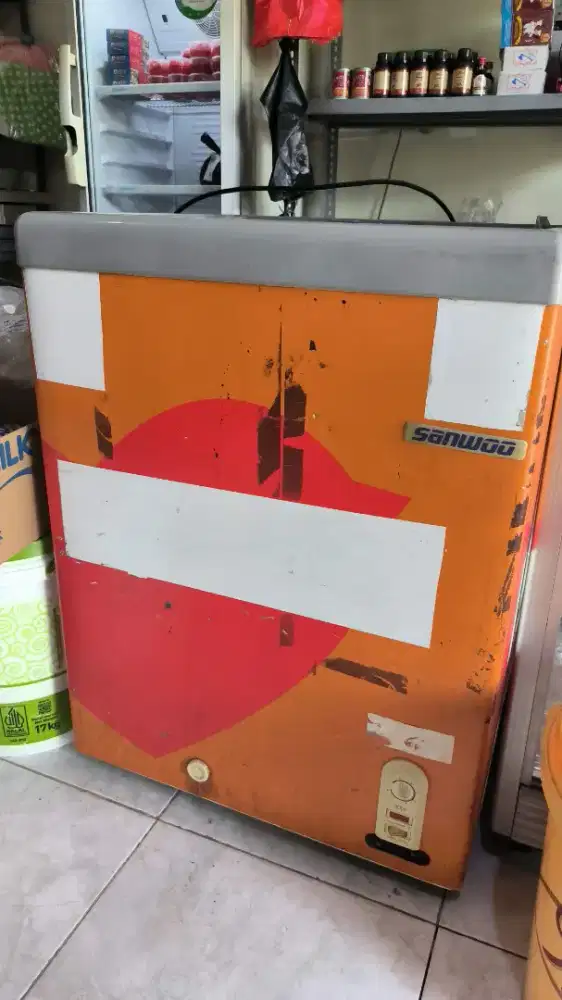 Freezer box sliding kaca 100L