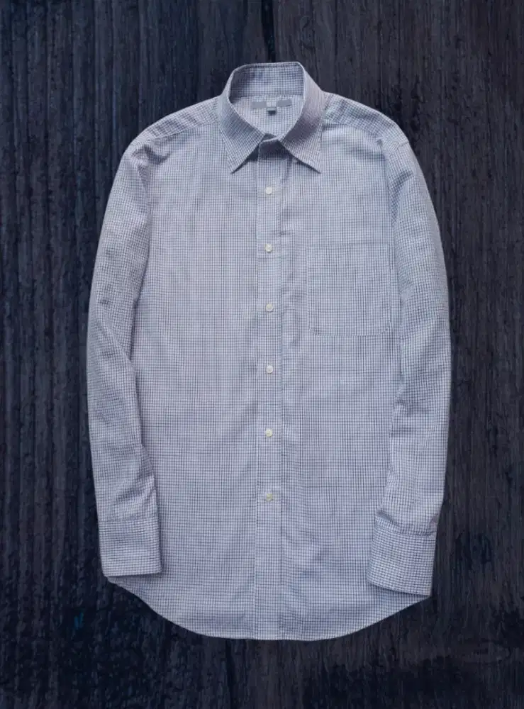 KEMEJA PANJANG UNIQLO MOTIF KOTAK2, SIZE : S (LD98-100, P73)