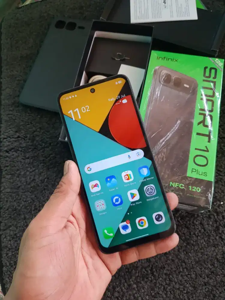 Infinix Smart 10 plus NFc batre 6000 mulus fulset