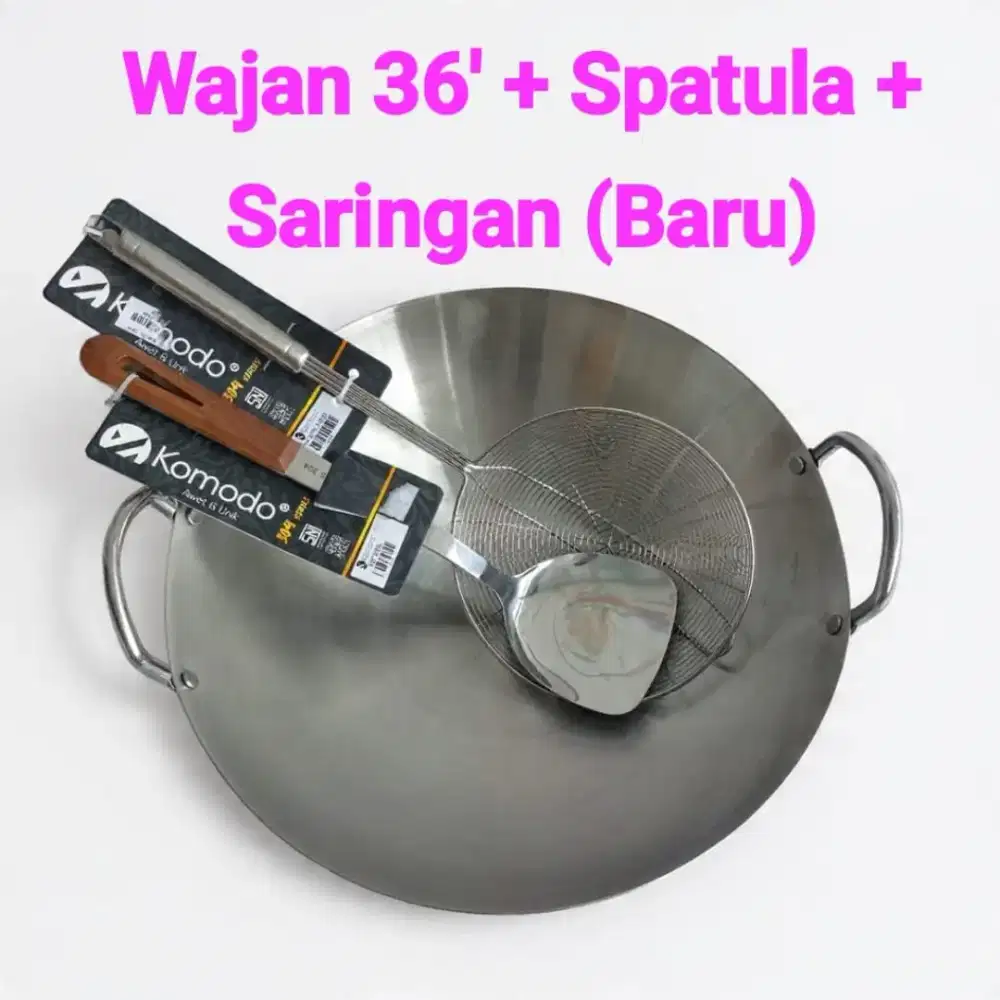 Lelang Wajan 36 Cm Free Sutel Dan Saringan