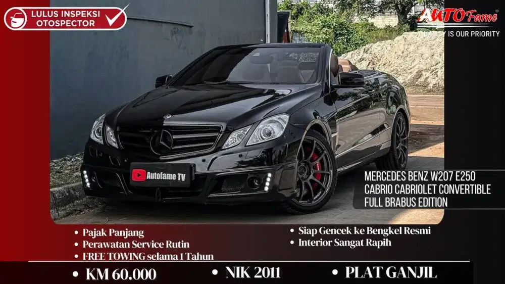 Mercedes Benz W207 E250 Cabrio Cabriolet Convertible 2011