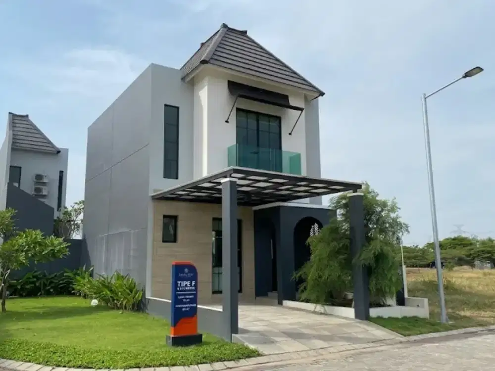 RUMAH MODERN OPRA CITY TIPE F - Desain Minimalis Elegan, Gresik Jawa Timur