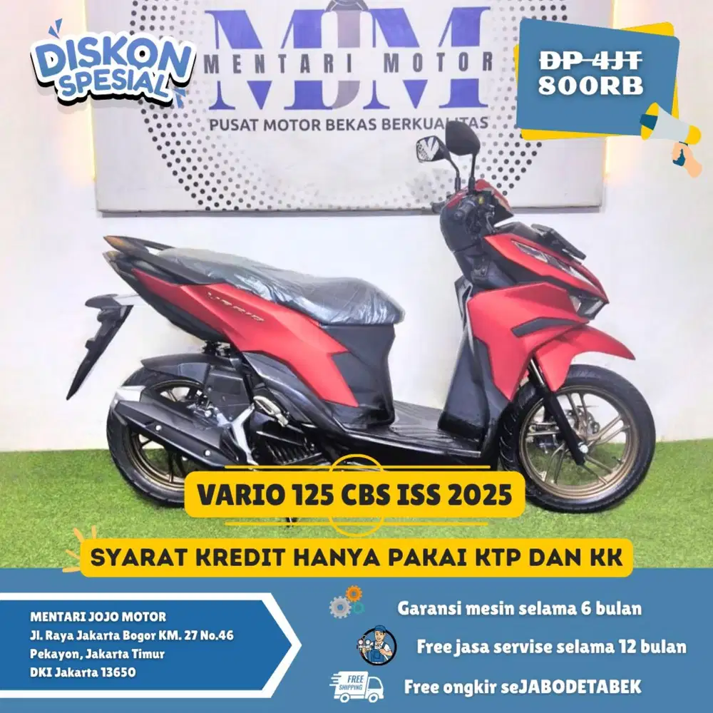 NEW VARIO 125 CBS 2025 PROMO DP 800RB CASH KREDIT