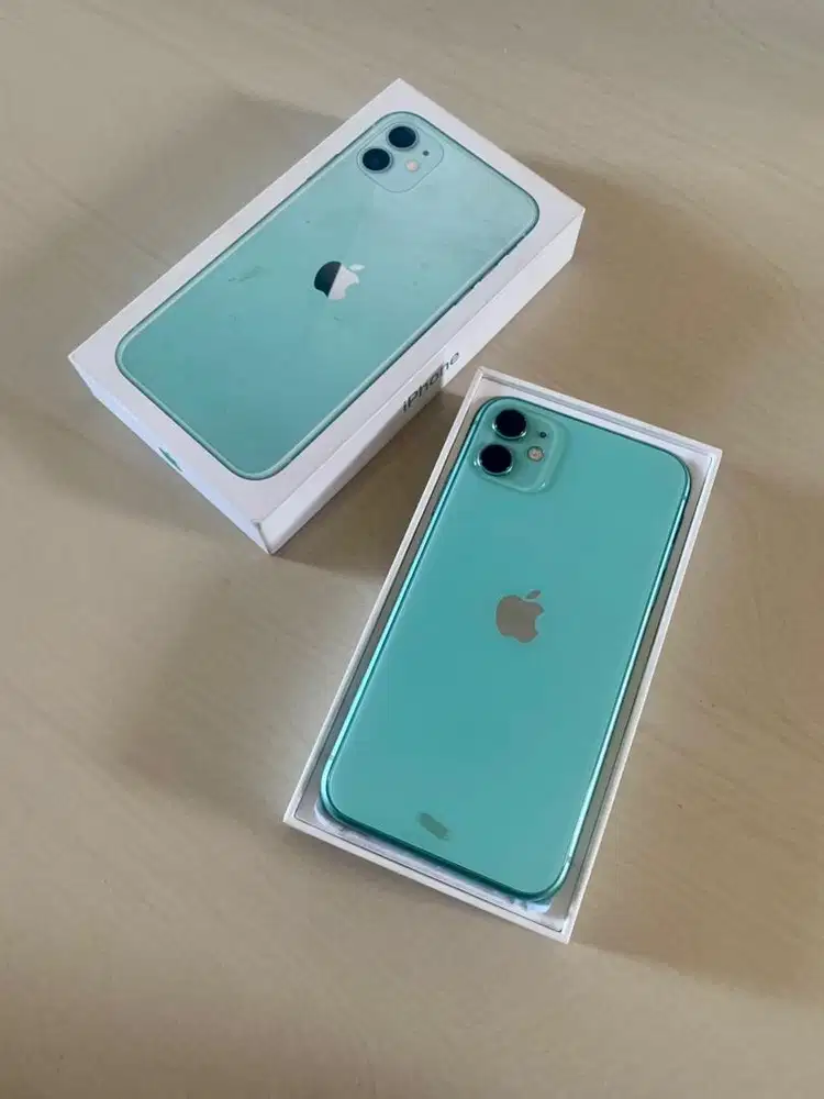 Iphone 11 128gb Green IBOX Mulus Normal Malang Batu