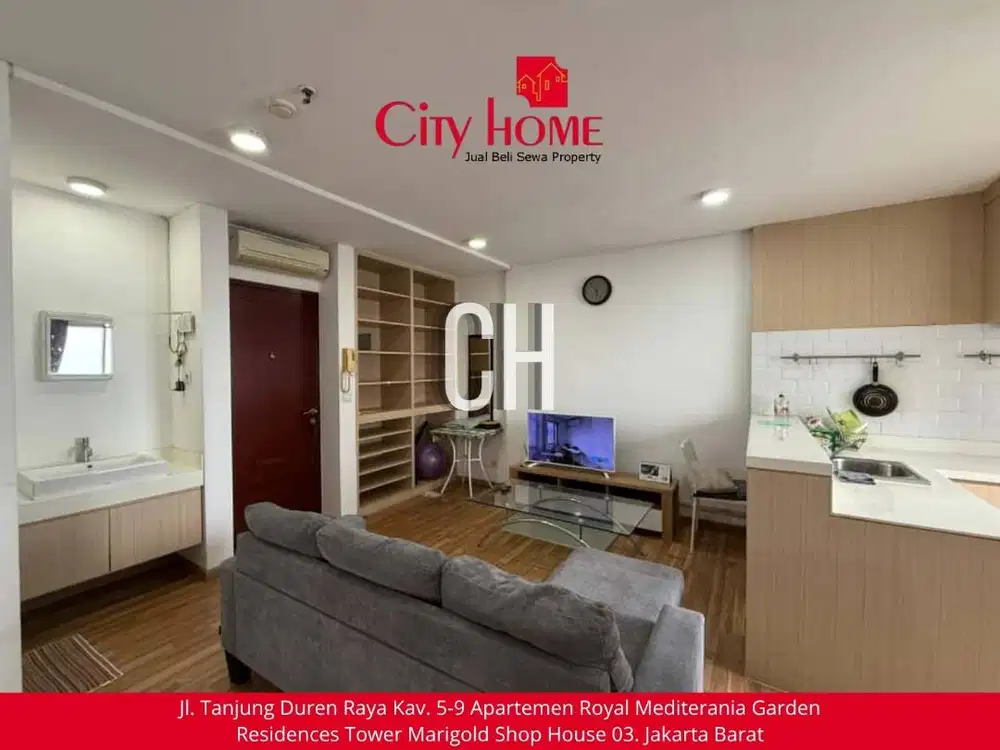 Sewa Apartemen 1 BR Furnished di Mediterania Garden Residences 2