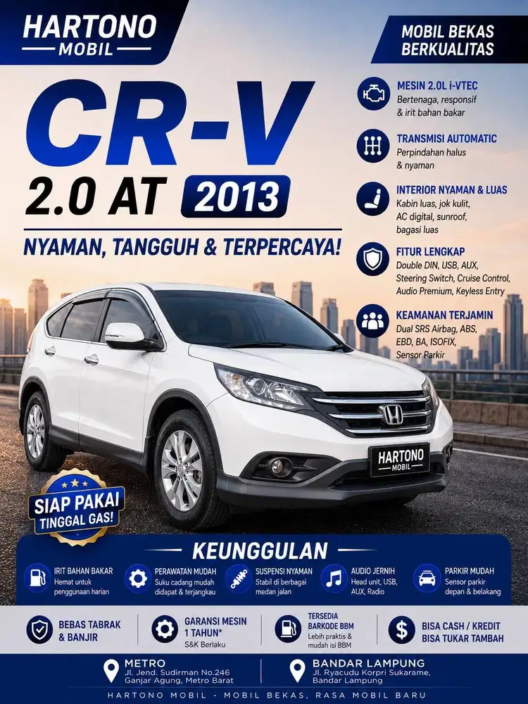 HONDA CR-V 2.0 AT 2013