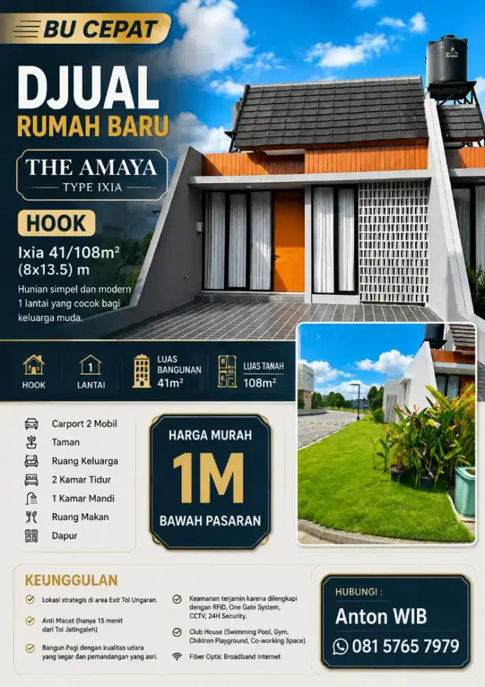 DIJUAL BARU TYPE IXIA 1LT MURAH CEPAT SEGERA VIEW