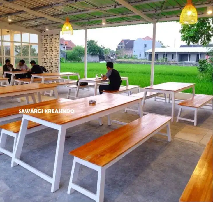 Meja Kursi Cafe Custom Bisa Request Sesuai Ukuran