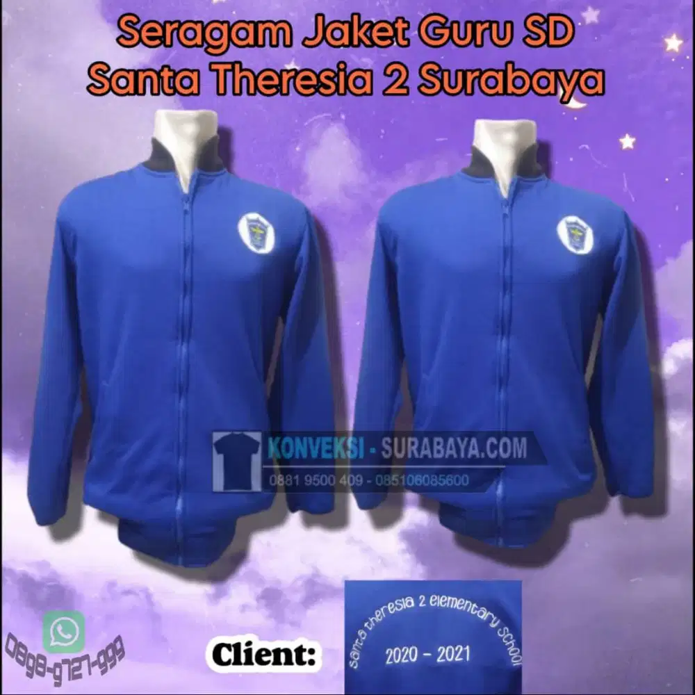 PESAN JAKET GURU SD HARGA GROSIR – BAHAN PREMIUM NYAMAN DIPAKAI