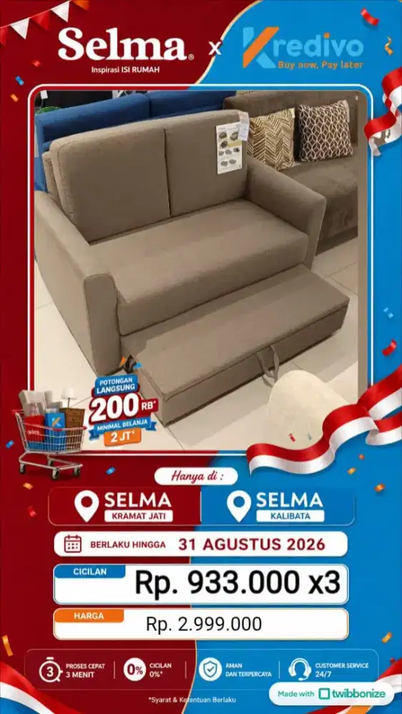Sofa Theon 2S with Storage