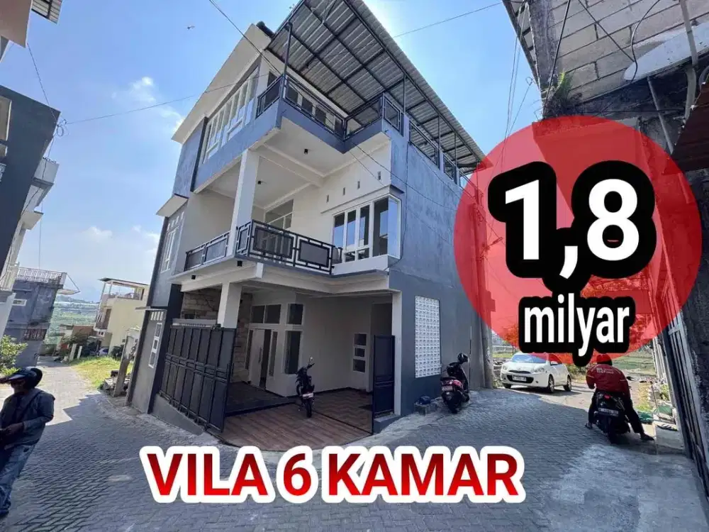 DIJUAL VILA 6 KAMAR TEMAS KOTA BATU