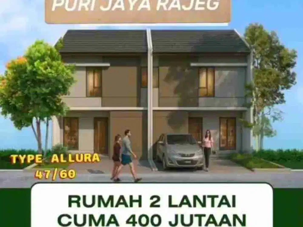 2 lantai Harga 400jutaan PURI JAYA RAJEG TANGERANG DP 0