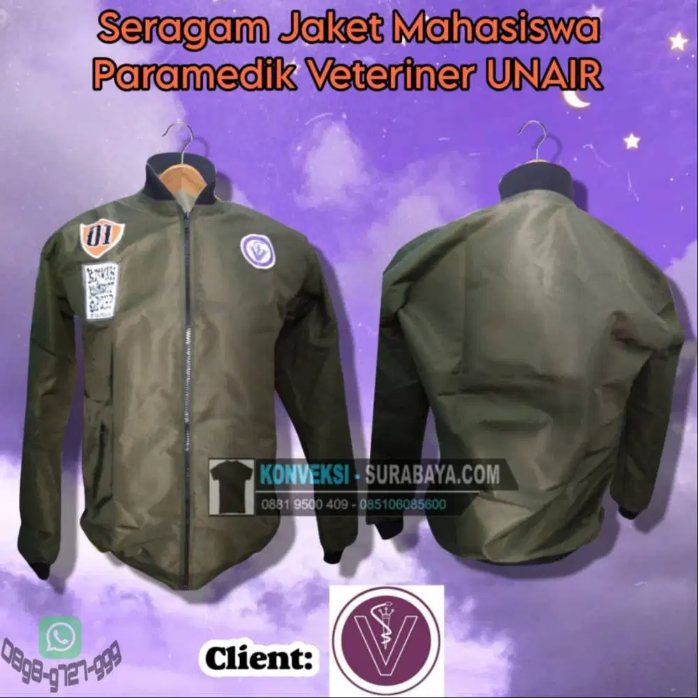 CUSTOM JAKET ORGANISASI SURABAYA | VENDOR BIKIN JAKET KOMUNITAS PRODI