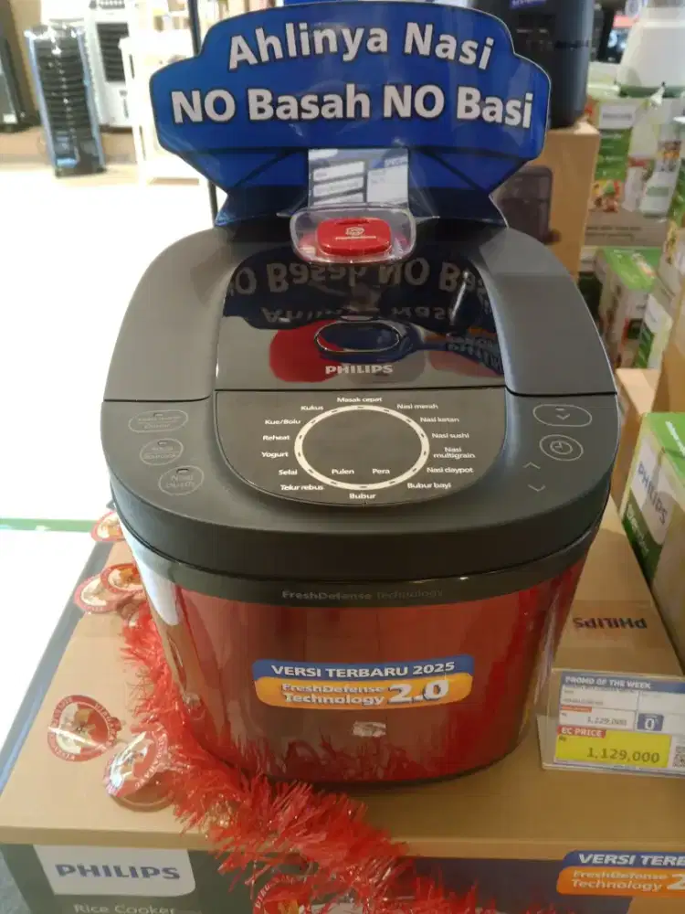 Philips Rice Cooker Metal Red