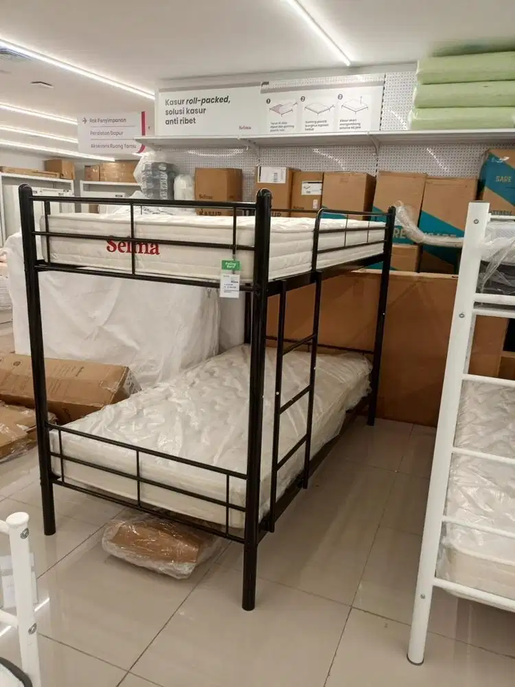 Olegar Bunkbed Black 100x200cm