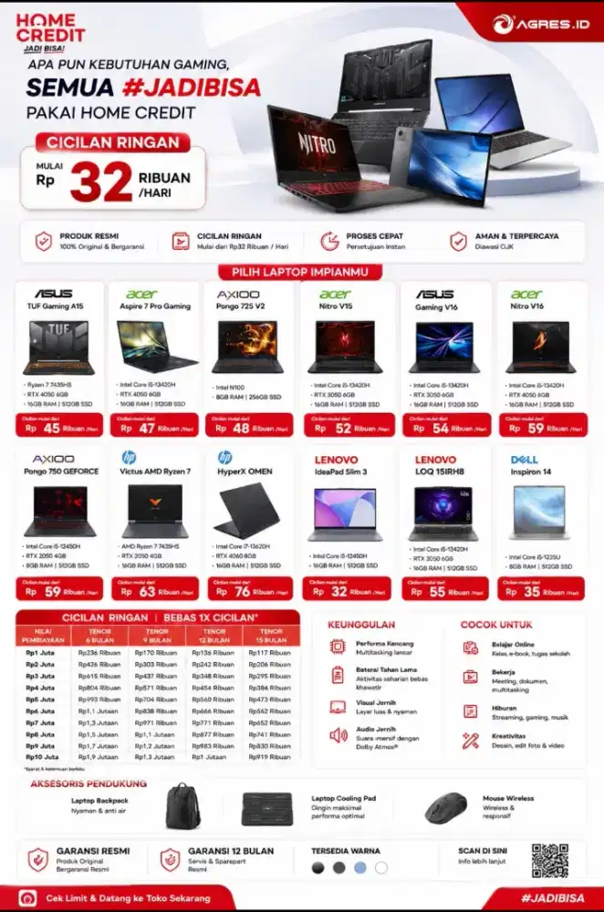 Promo cicilan laptop