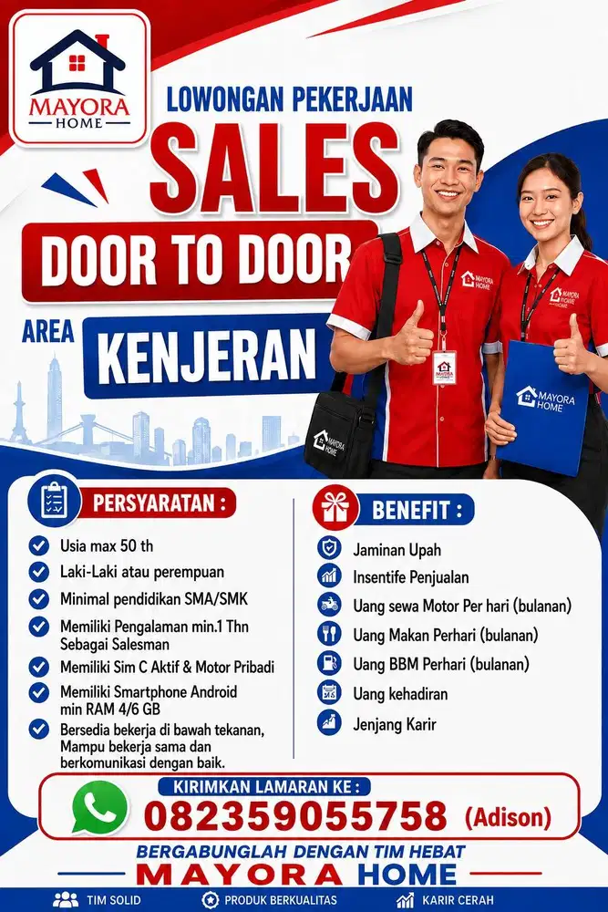 Sales Door to Door Mayora Home