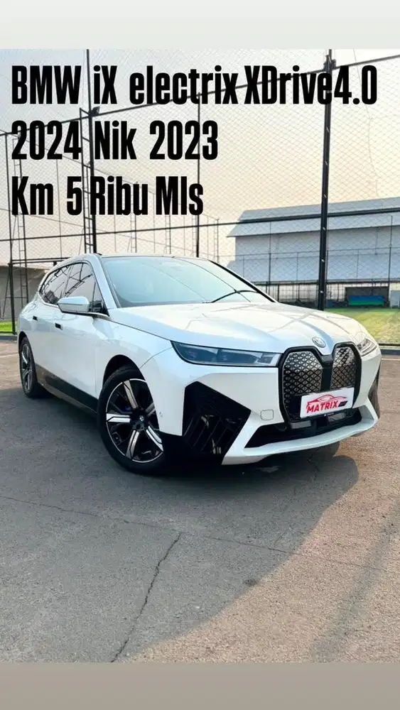 BMW ix electrix XDrive 4.0 White 2024 Nik23 Siap pakai