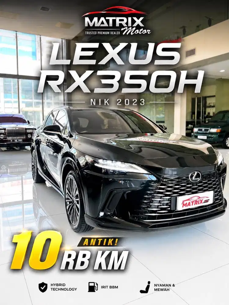 Lexus Rx350h 2025 Nik24 Black on black siap pakai