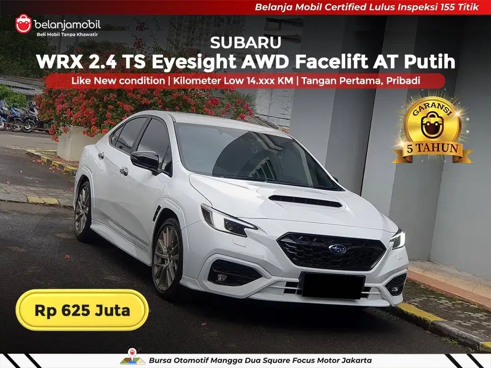 [ GARANSI 5TH ] Subaru WRX 2.4 TS Eyesight AWD AT Putih 2023 2024