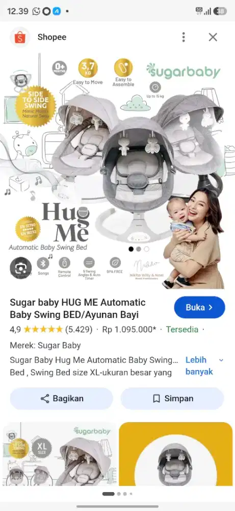 Sugarbaby hug me preloved