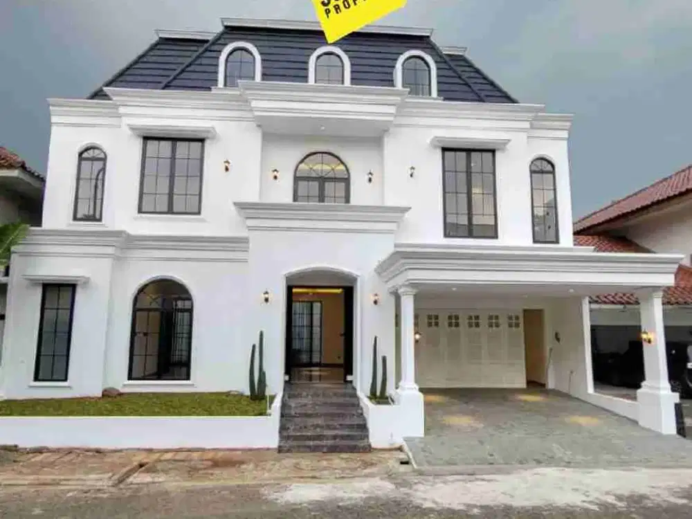 Rumah brand new American Clasic siap huni kolam renang dekat tol dan masjid cluster premium
