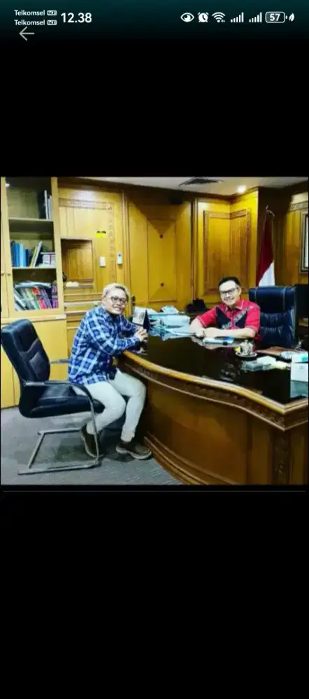 SALE Meja Direktur KANTOR NOTARIS KAYU KOKOH TEMPAHAN+ Bonus Kaca 5mm