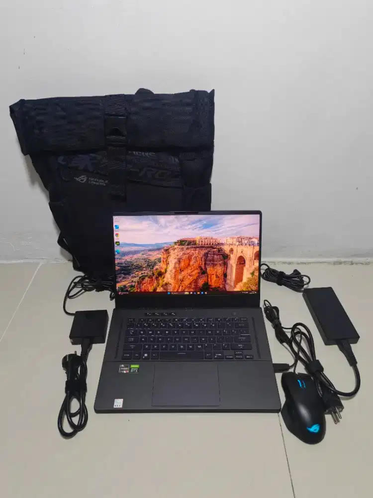 JUAL LAPTOP ASUS ROG ZEPHYRUS G15 GA503RM RYZEN 9 RTX3060 6GB RAM 16GB