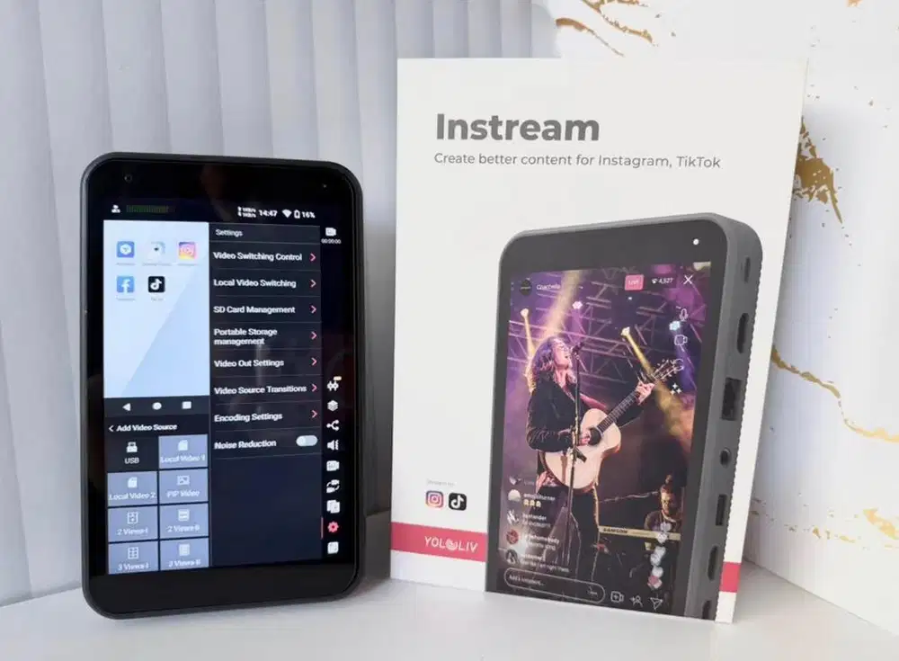 Yololiv Yolobox Instream Live Stream Portable Studio - mulus