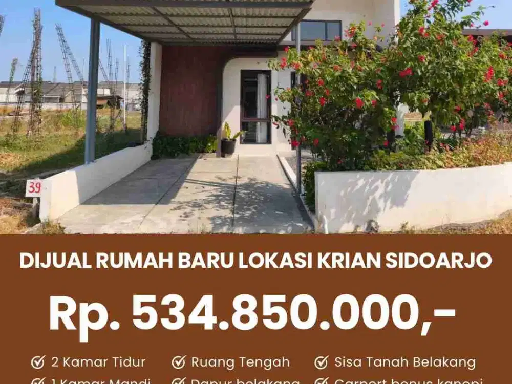 Jual rumah ready stock kraton super blok krian 0 jalan raya bypass