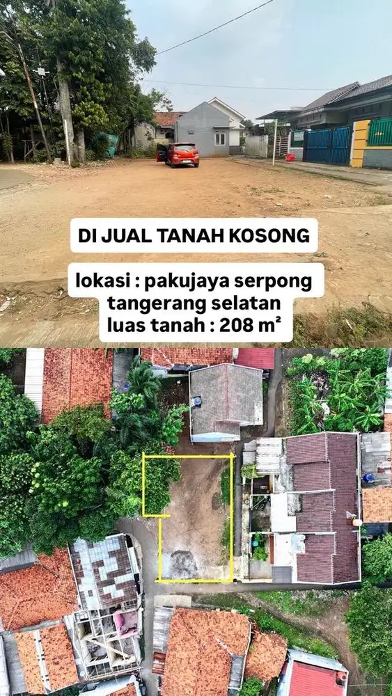 Dijual cepat tanah paku jaya tangerang